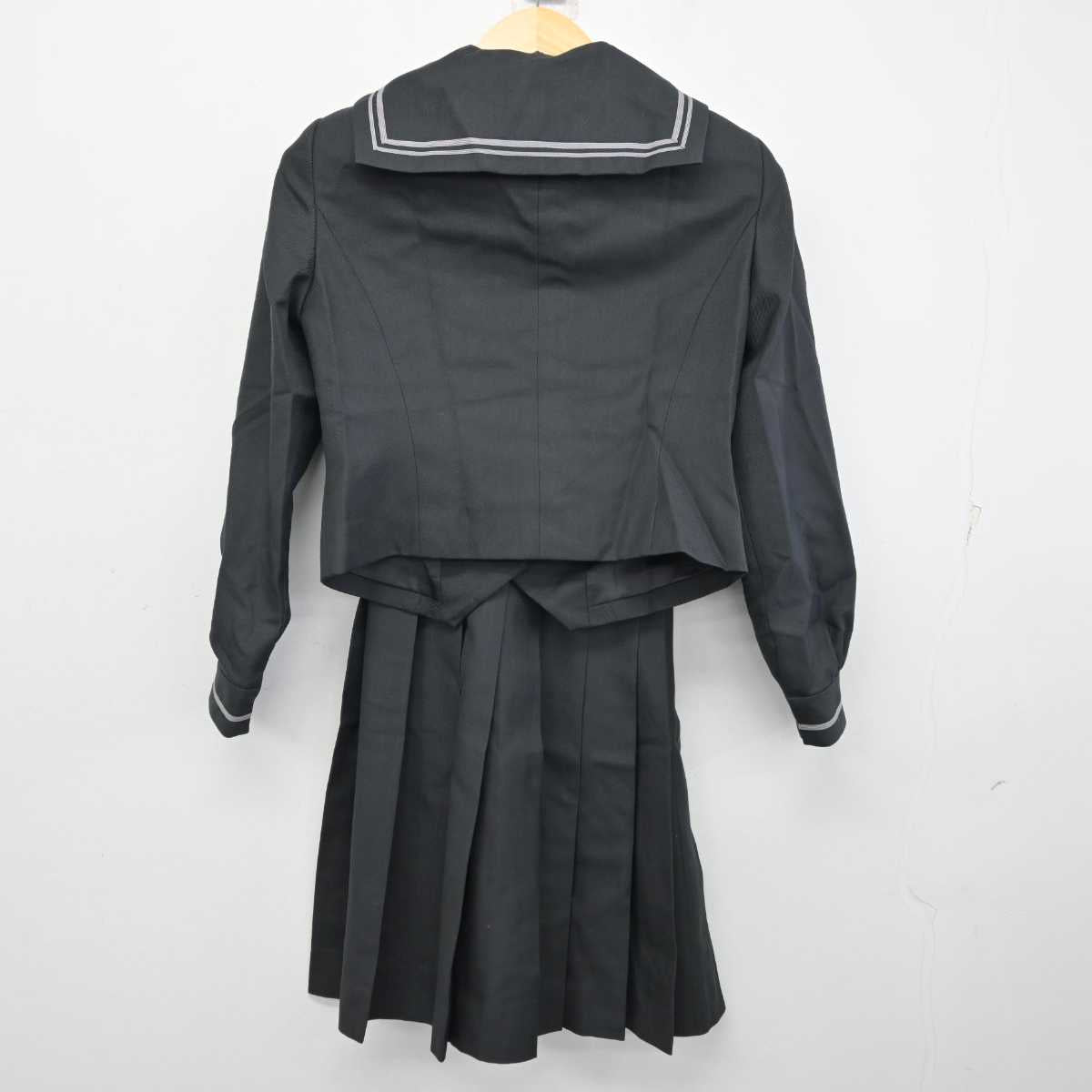 【中古】愛知県 名古屋女子大学高等学校 女子制服 3点 (セーラー服・スカート) sf059782