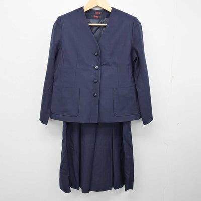 【中古】広島県 広島大学附属福山高等学校 女子制服 2点 (ブレザー・ジャンパースカート) sf059784