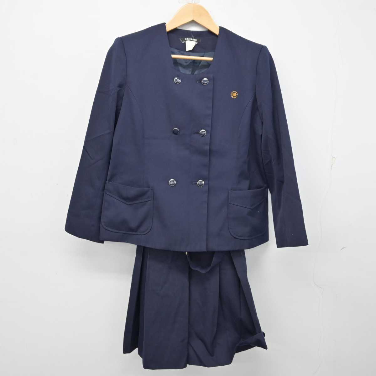 【中古】高知県 愛宕中学校 女子制服 2点 (ブレザー・ジャンパースカート) sf059795