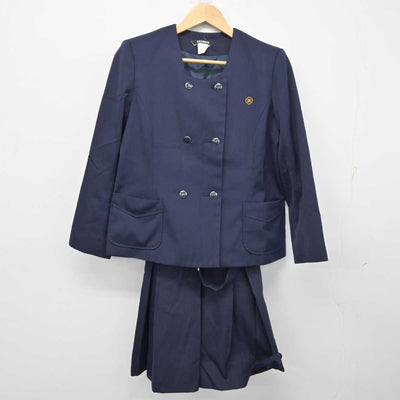 中古】高知県 愛宕中学校 女子制服 2点 (ブレザー・ジャンパースカート 