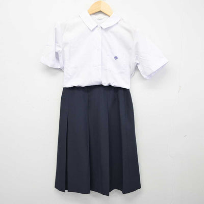 【中古】高知県 愛宕中学校 女子制服 2点 (シャツ・スカート) sf059796