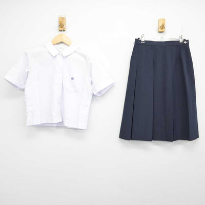 【中古】高知県 愛宕中学校 女子制服 2点 (シャツ・スカート) sf059796