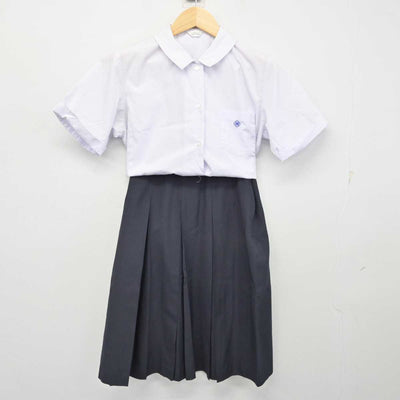 【中古】高知県 愛宕中学校 女子制服 2点 (シャツ・スカート) sf059798