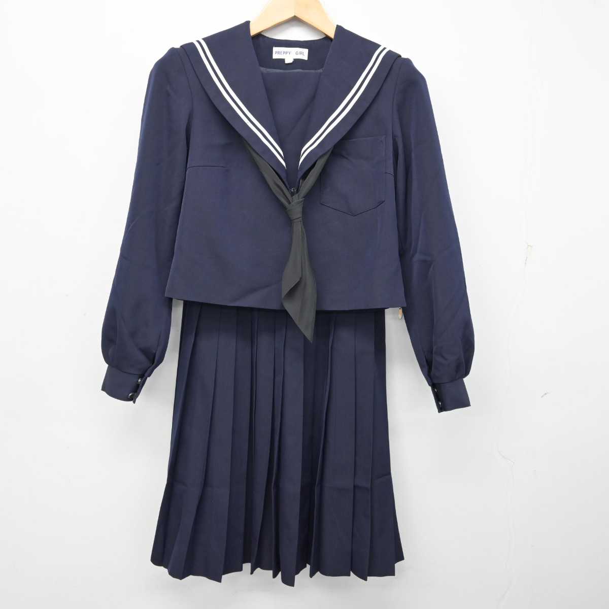 【中古】愛知県 岡崎市立甲山中学校 女子制服 3点 (セーラー服・スカート) sf059811