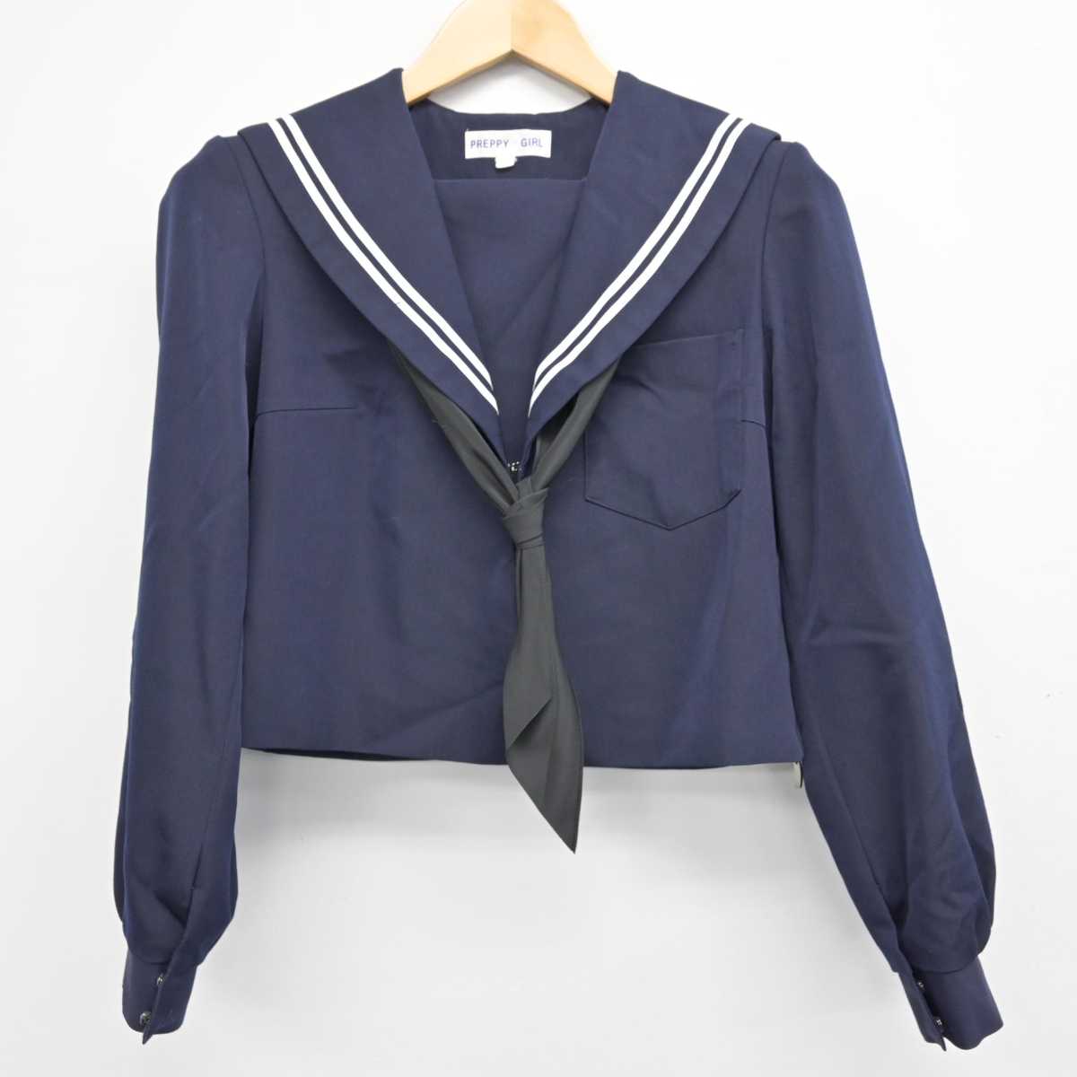 【中古】愛知県 岡崎市立甲山中学校 女子制服 3点 (セーラー服・スカート) sf059811