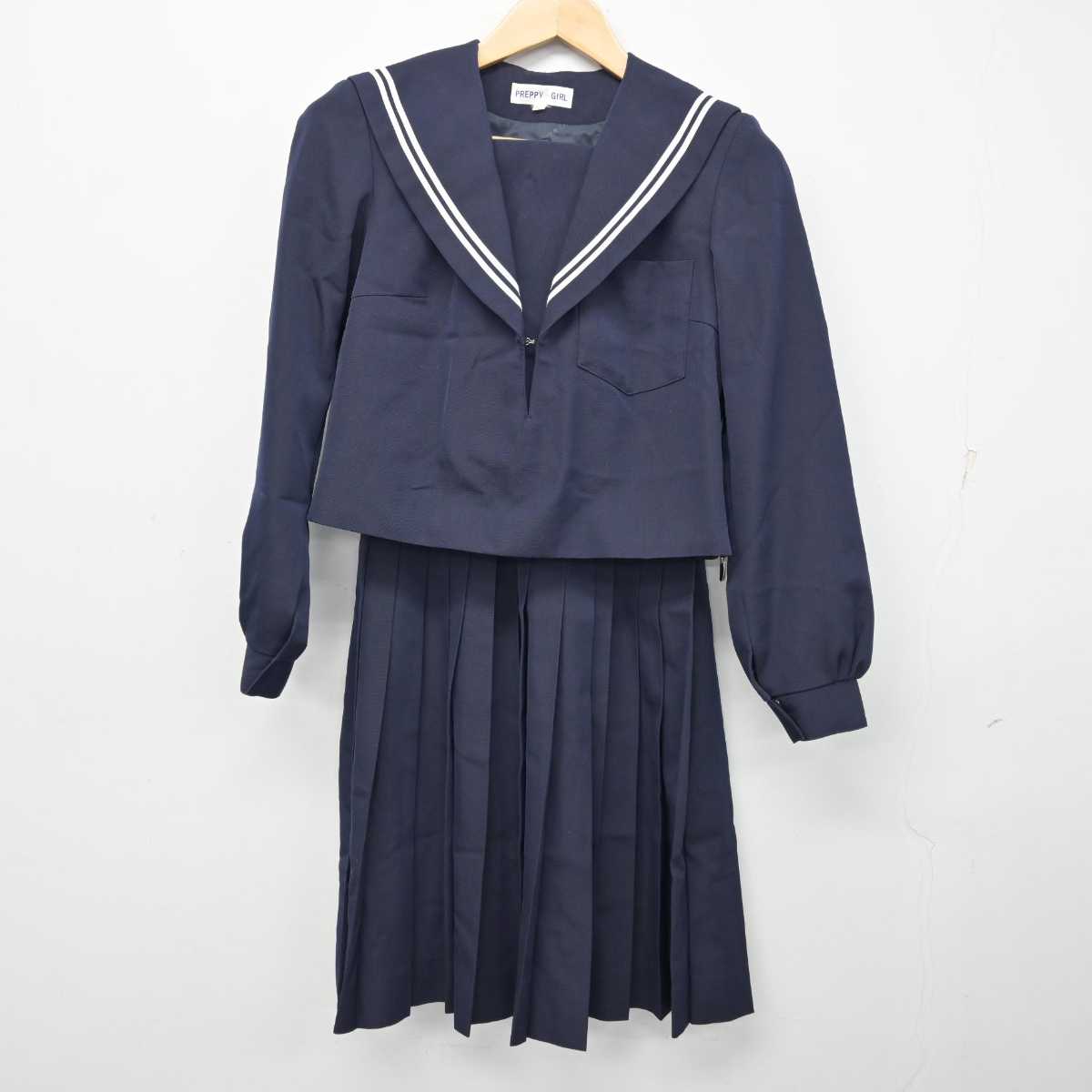 【中古】愛知県 岡崎市立甲山中学校 女子制服 2点 (セーラー服・スカート) sf059812