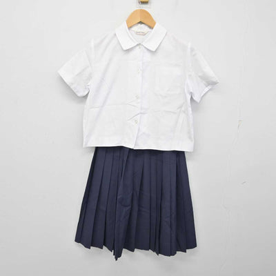 【中古】愛知県 甲山中学校 女子制服 2点 (シャツ・スカート) sf059814