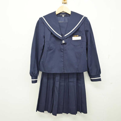 【中古】宮崎県 中郷中学校 女子制服 2点 (セーラー服・スカート) sf059819