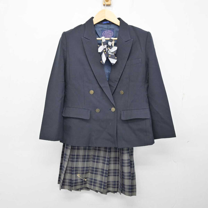 中古】東京都 目黒高等学校 女子制服 3点 (ブレザー・スカート