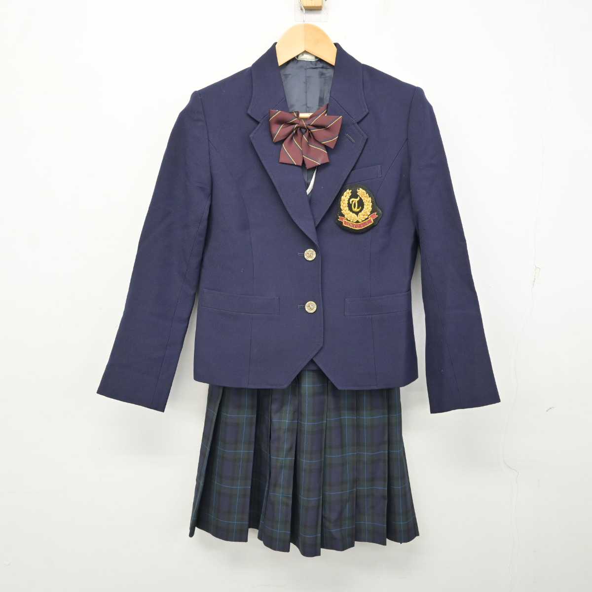 【中古】東京都 東京高等学校 女子制服 4点 (ブレザー・ベスト・スカート) sf059829