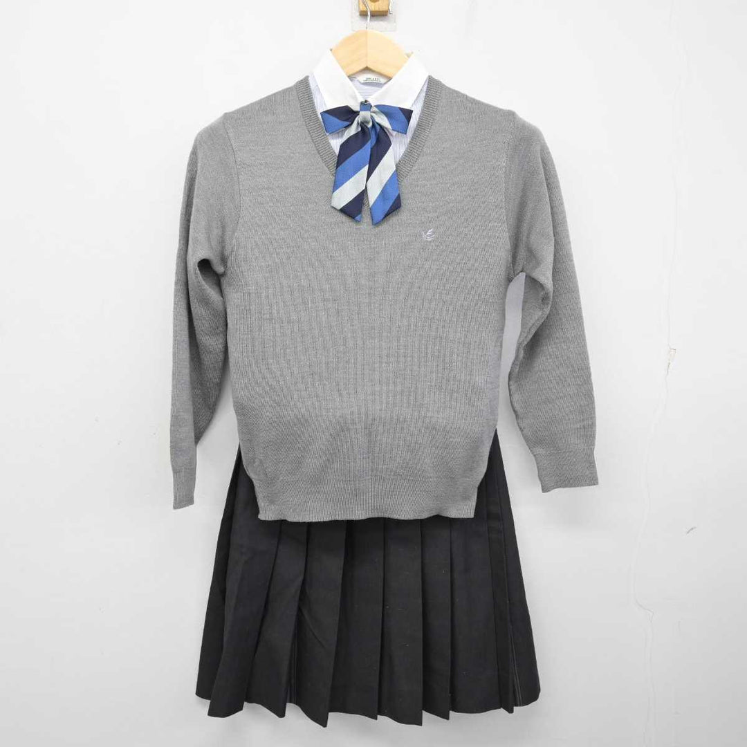 中古】福岡県 福翔高等学校 女子制服 5点 (ブレザー・ニット・シャツ