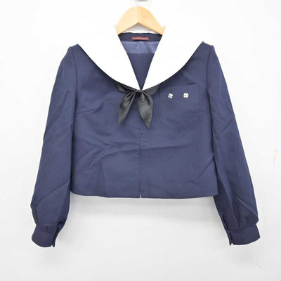 【中古】岐阜県 笠松中学校 女子制服 3点 (セーラー服・スカート) sf059844