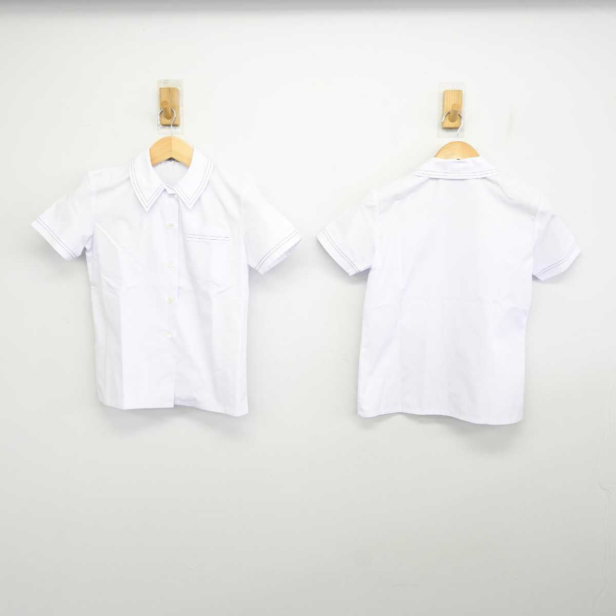 【中古】大阪府 箕面市立第四中学校 女子制服 3点 (シャツ・スカート) sf059853