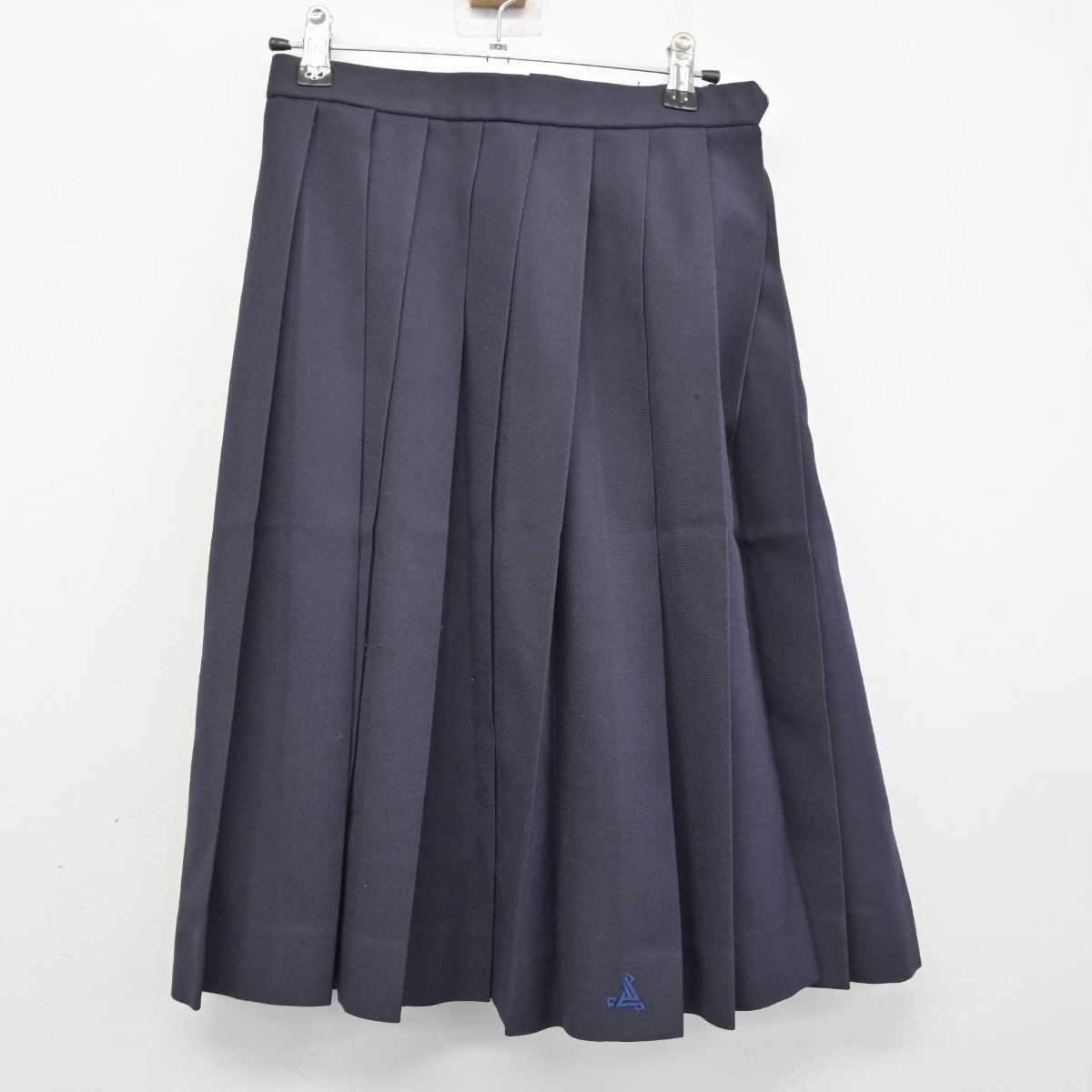 【中古】広島県 呉青山中学校・高等学校 女子制服 5点 (ニット・セーラー服・スカート) sf059859