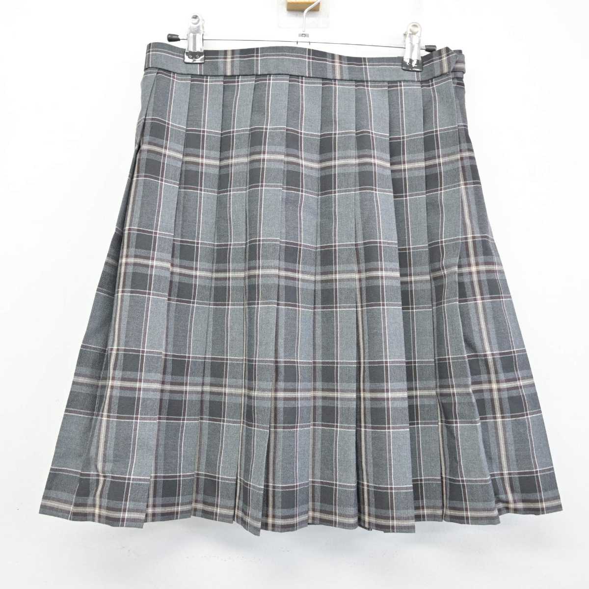 【中古】北海道 北海学園札幌高等学校 女子制服 3点 (ニットベスト・シャツ・スカート) sf059864