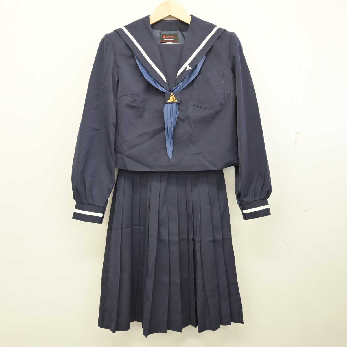 【中古】香川県 香川第一中学校 女子制服 4点 (セーラー服・スカート) sf059867