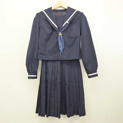 【中古】香川県 香川第一中学校 女子制服 4点 (セーラー服・スカート) sf059868