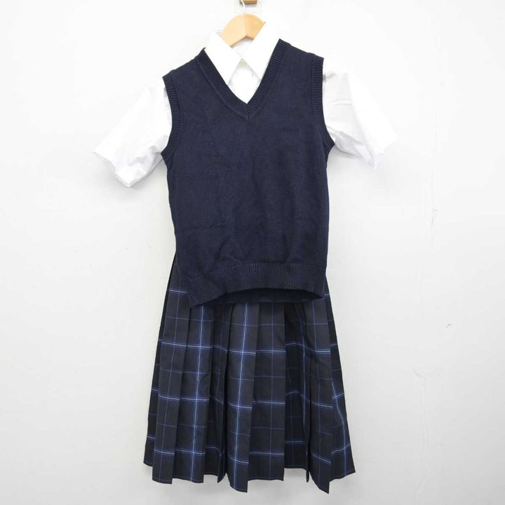 【中古】北海道 札幌市立北都中学校 女子制服 3点 (ニットベスト・シャツ・スカート) sf059875 | 中古制服通販パレイド