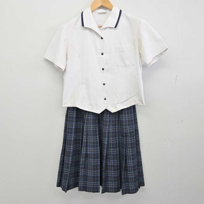 【中古】愛媛県 三津浜中学校 女子制服 2点 (シャツ・スカート) sf059878