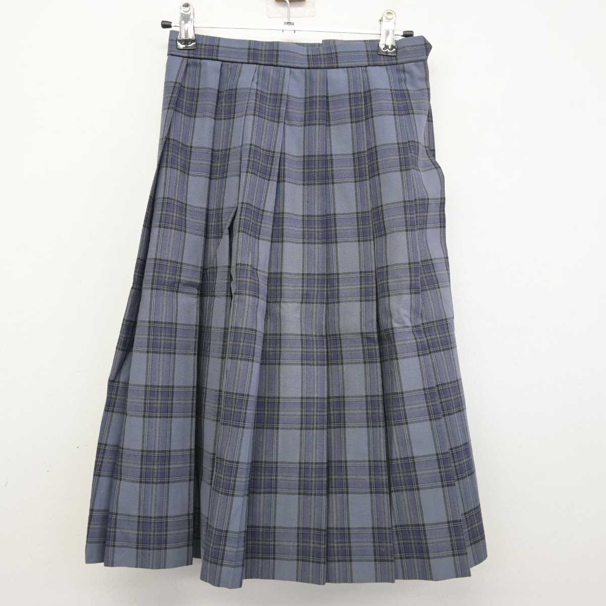 【中古】愛知県  岩津高等学校 女子制服 3点 (ニットベスト・シャツ・スカート) sf059881