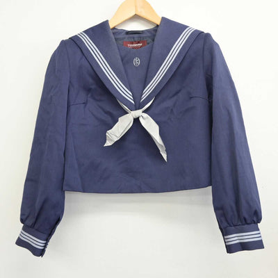 【中古】高知県 岡豊高等学校 女子制服 3点 (セーラー服・スカート) sf059886