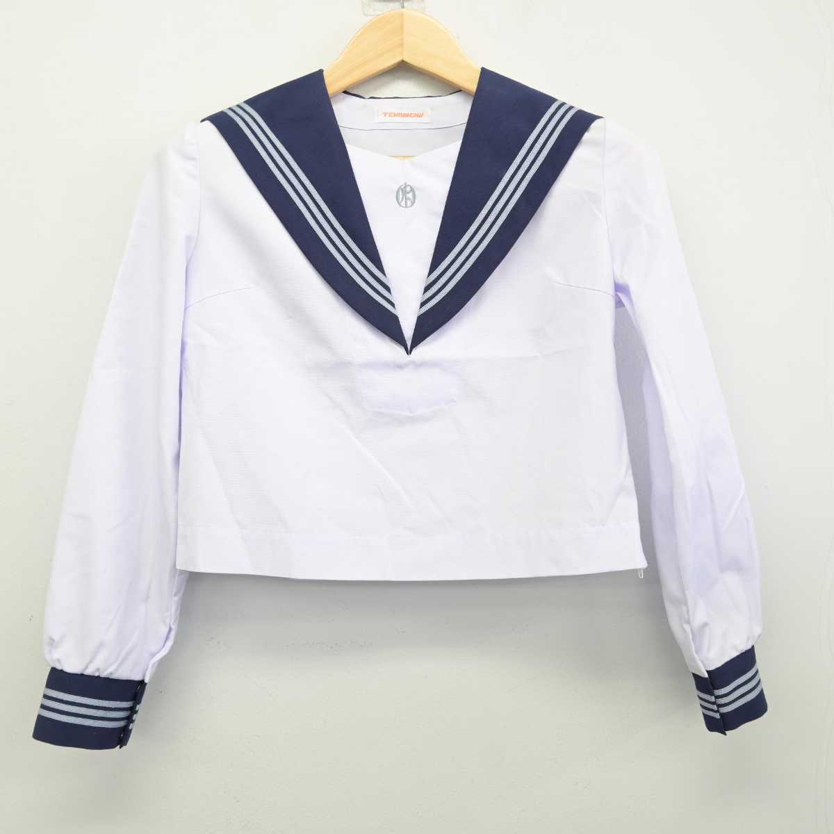 【中古】高知県 岡豊高等学校 女子制服 2点 (セーラー服) sf059888