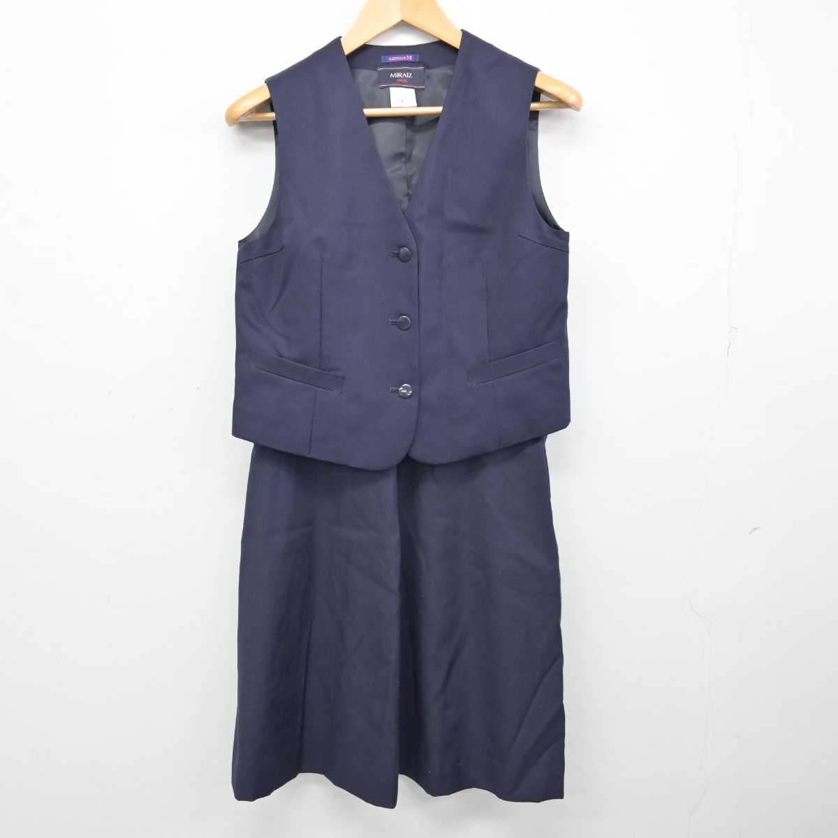 【中古】埼玉県 深谷高等学校/旧制服 女子制服 2点 (ベスト・スカート) sf059891