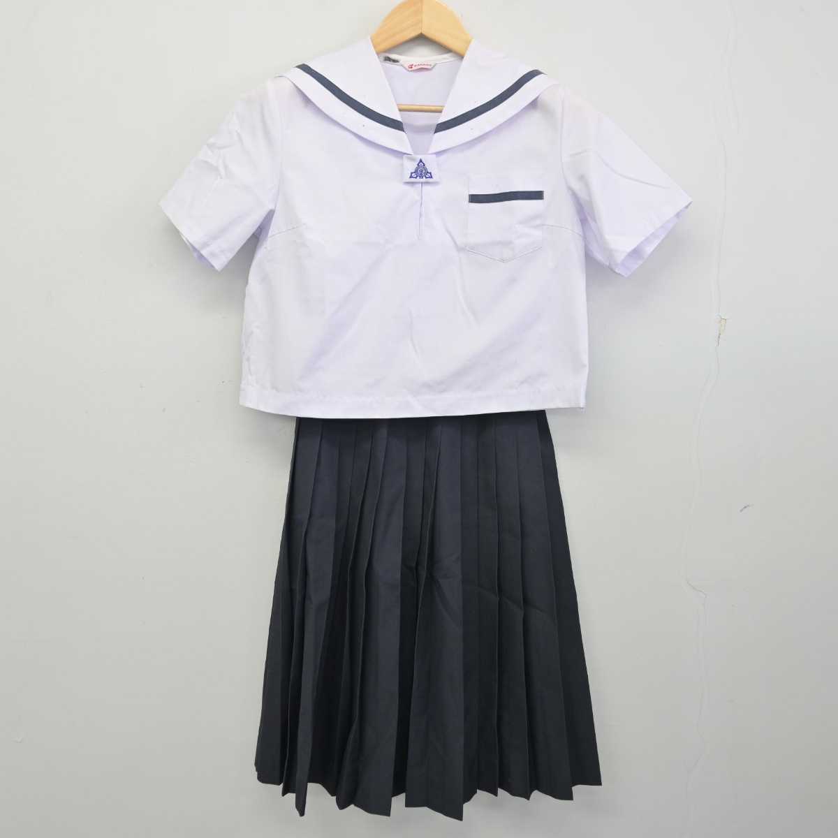 【中古】香川県 香川第一中学校 女子制服 3点 (セーラー服・スカート) sf059894