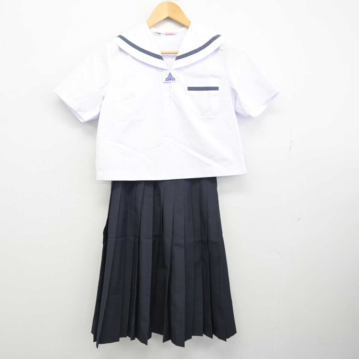 【中古】香川県 香川第一中学校 女子制服 2点 (セーラー服・スカート) sf059895