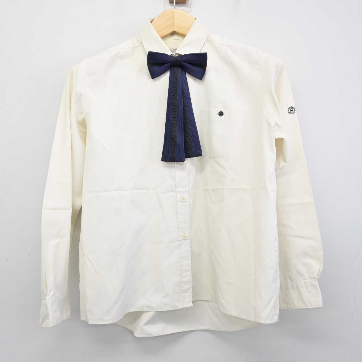 【中古】千葉県 八千代松陰高等学校 女子制服 3点 (ニット・シャツ) sf059897