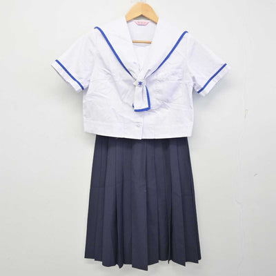 【中古】熊本県 湖東中学校 女子制服 2点 (セーラー服・スカート) sf059900