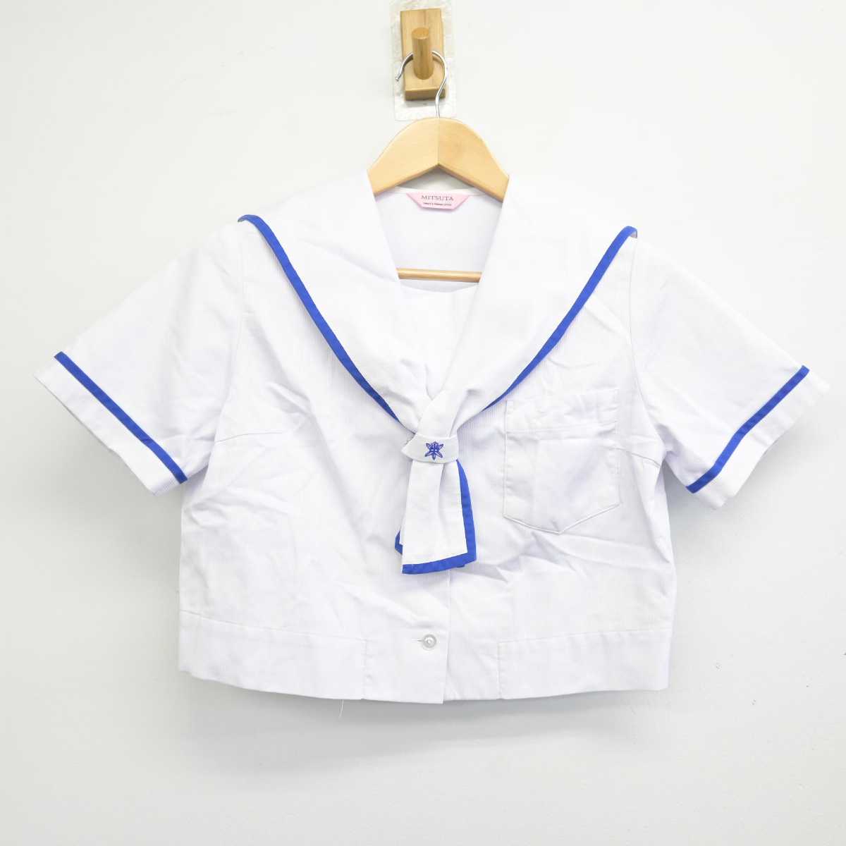 【中古】熊本県 湖東中学校 女子制服 2点 (セーラー服・スカート) sf059900