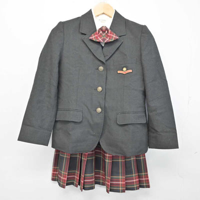 【中古】千葉県 木更津総合高等学校 女子制服 5点 (ブレザー・ニット・シャツ・スカート) sf059910