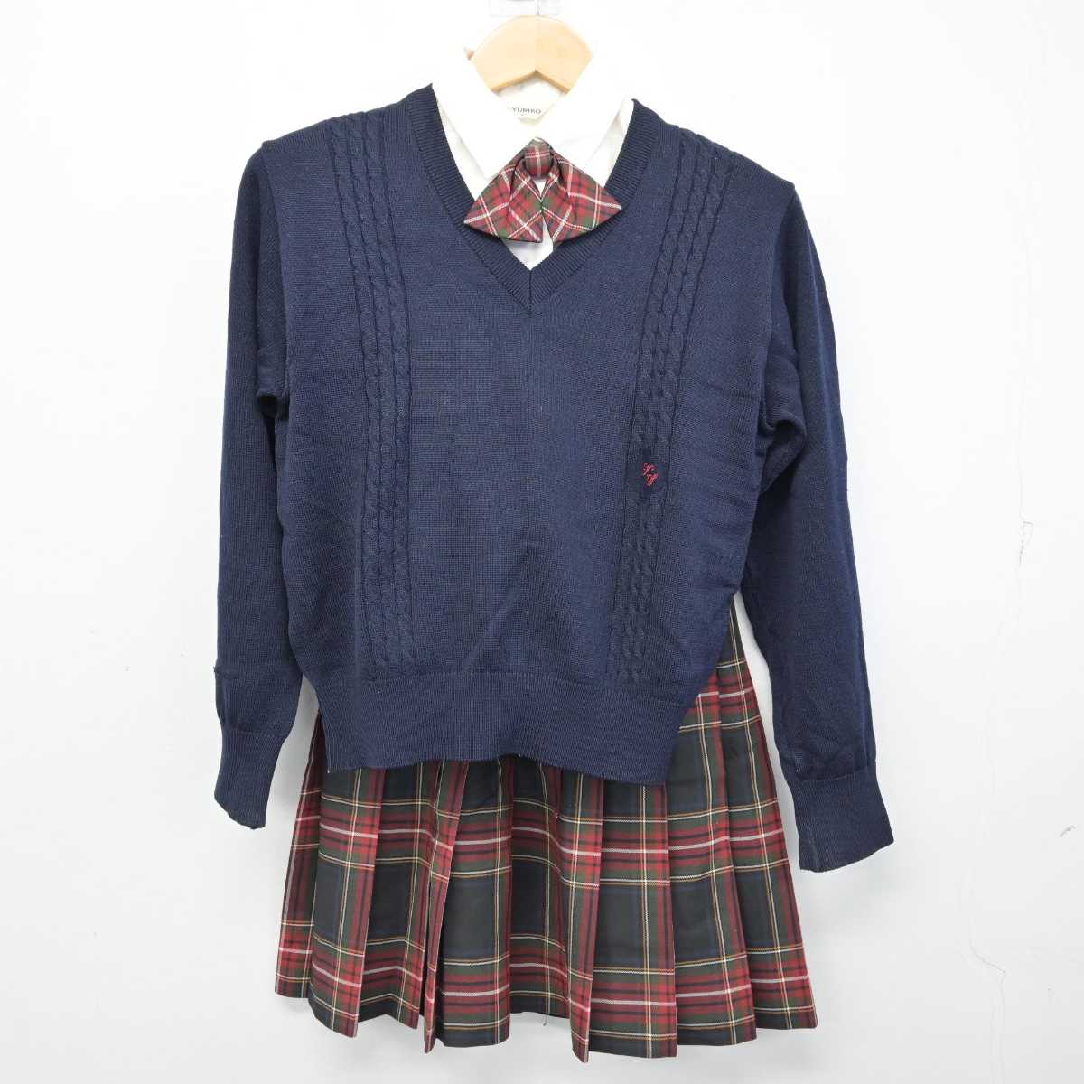 中古】千葉県 木更津総合高等学校 女子制服 5点 (ブレザー・ニット・シャツ・スカート) sf059910 | 中古制服通販パレイド