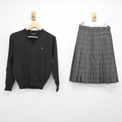 【中古】東京都 広尾学園中学校・高等学校 女子制服 2点 (ニット・スカート) sf059915