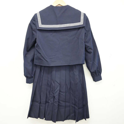 【中古】佐賀県 基山中学校 女子制服 3点 (セーラー服・スカート) sf059919