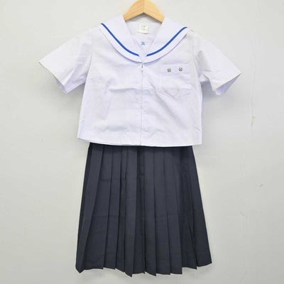 【中古】岐阜県 笠松中学校 女子制服 2点 (セーラー服・スカート) sf059922