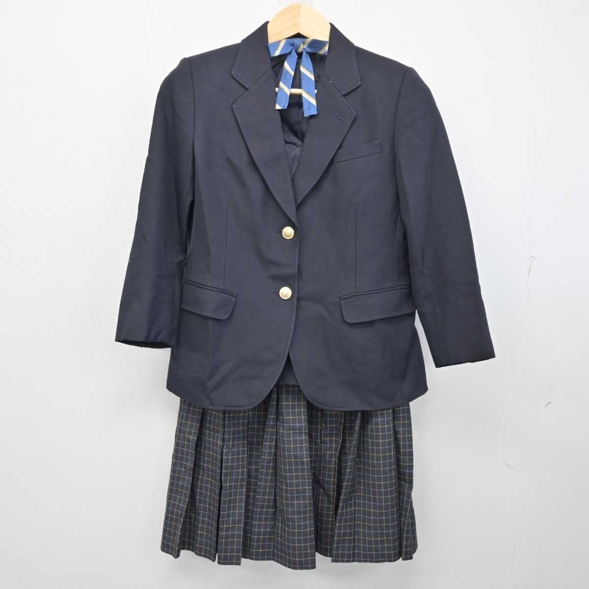 【中古】千葉県 大椎中学校 女子制服 4点 (ブレザー・スカート) sf059928