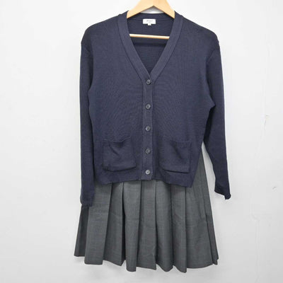 【中古】兵庫県 須磨学園高等学校 女子制服 4点 (ブレザー・ニット・スカート) sf059929