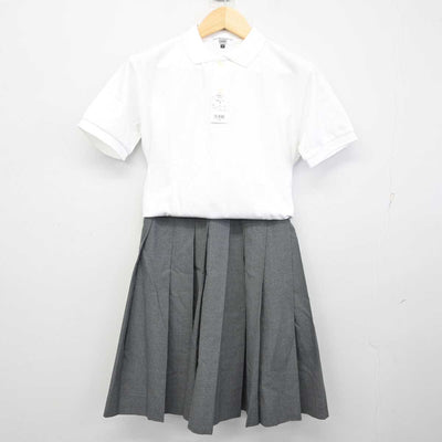 【中古】兵庫県 須磨学園高等学校 女子制服 2点 (シャツ・スカート) sf059930