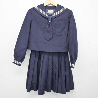 【中古】鳥取県 大山中学校 女子制服 3点 (セーラー服・スカート) sf059934