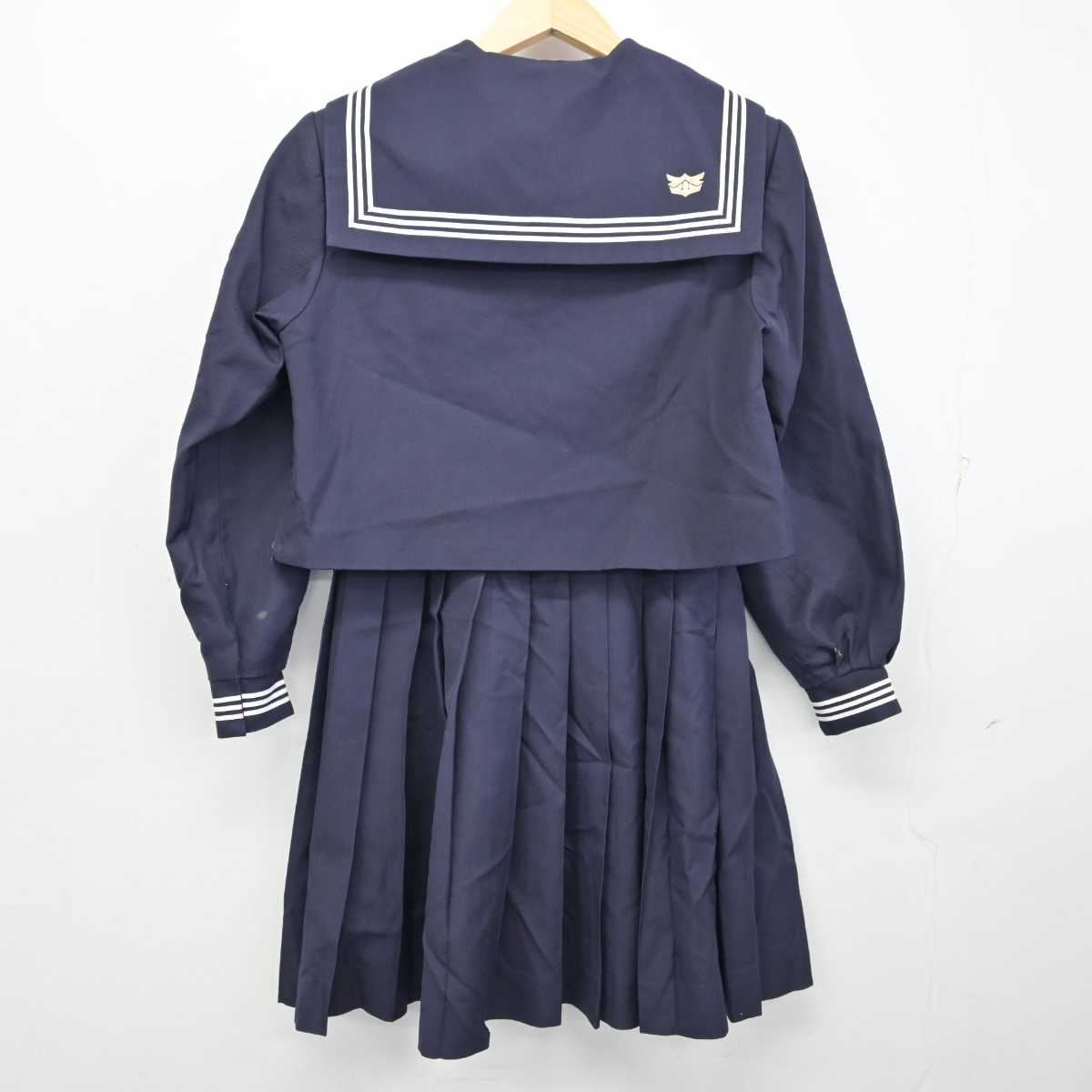 【中古】鳥取県 大山中学校 女子制服 3点 (セーラー服・スカート) sf059934