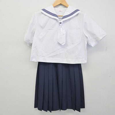 【中古】鳥取県 大山中学校 女子制服 3点 (セーラー服・スカート) sf059936