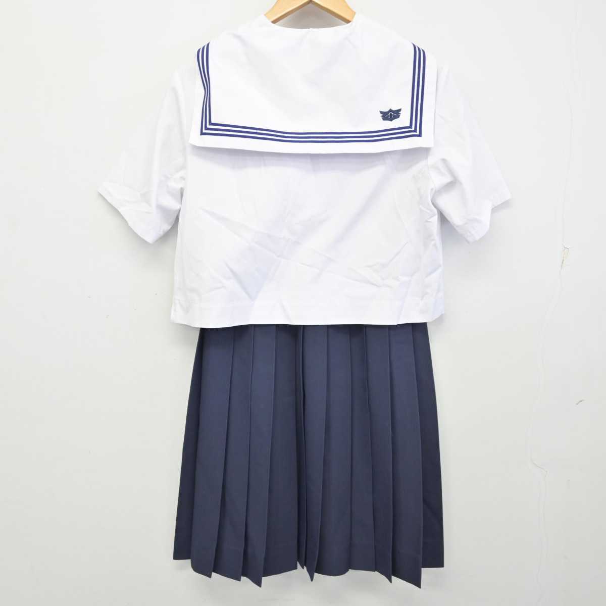 【中古】鳥取県 大山中学校 女子制服 3点 (セーラー服・スカート) sf059936