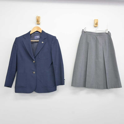 【中古】神奈川県 東高津中学校 女子制服 3点 (ブレザー・スカート) sf059949