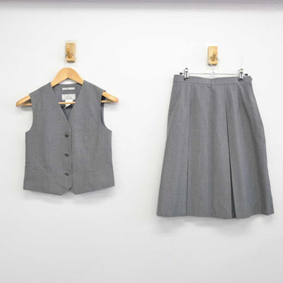 【中古】神奈川県 東高津中学校 女子制服 2点 (ベスト・スカート) sf059950