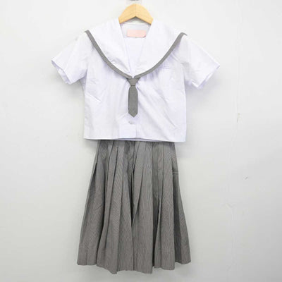 【中古】沖縄県 開邦中学校　 女子制服 2点 (セーラー服・スカート) sf059955