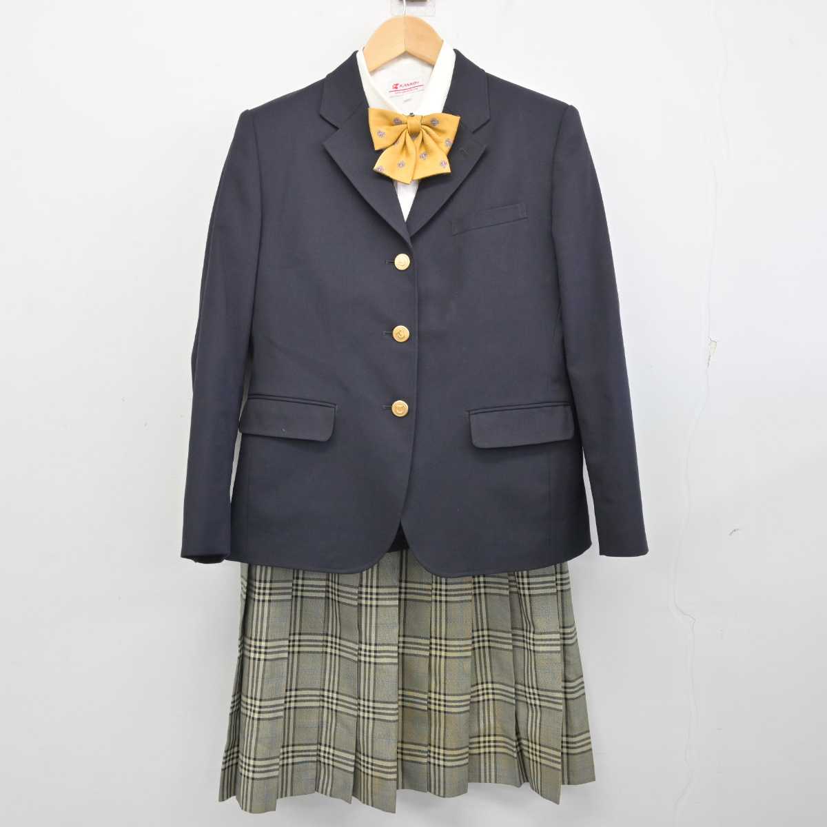 【中古】兵庫県 太子高等学校 女子制服 5点 (ブレザー・シャツ・スカート) sf059959