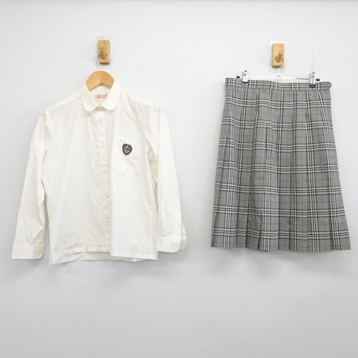 【中古】兵庫県 太子高等学校 女子制服 2点 (シャツ・スカート) sf059961