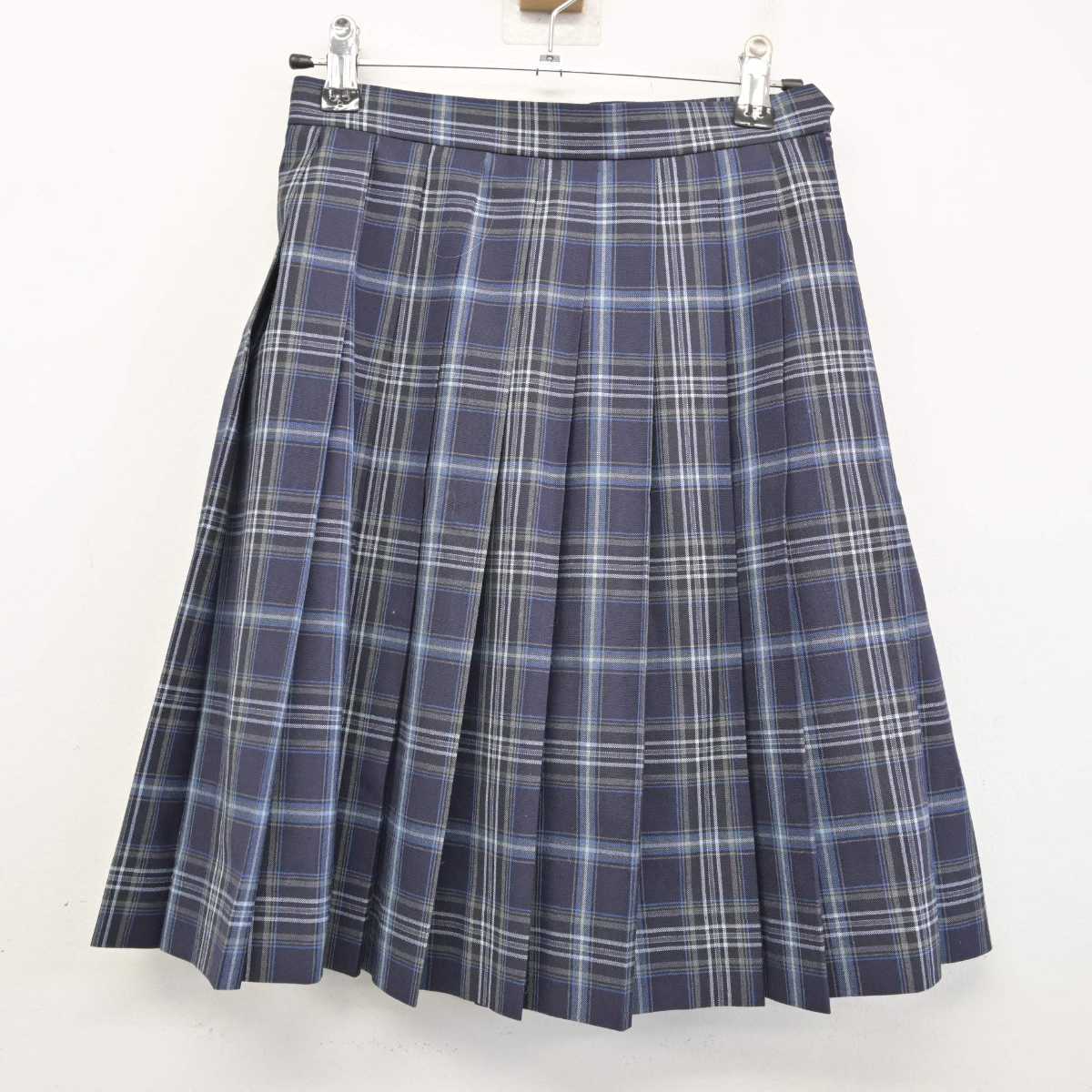 【中古】京都府 京都両洋高等学校 女子制服 4点 (ニットベスト・シャツ・スカート) sf059979